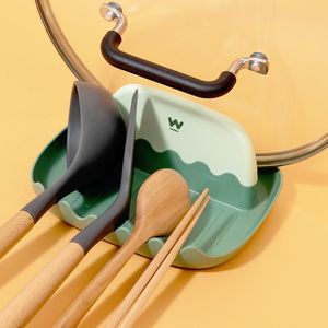 Kookgerei Pan Lid Holder ondersteunt lepels potbedekking Rusts Spatel Stand voor keuken gemak gereedschap accessoires organisator SFR 230201