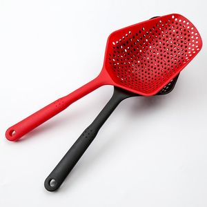 Ustensiles de cuisine Pelles en plastique Passoire à légumes Scoop Cuillère en nylon Grande passoire Filtre à soupe Pâtes résistantes à la chaleur RH3874