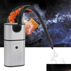 Ustensiles de cuisine Fumeur Molecar Cuisine Cocktail Steak Sciure de poche Barbecue Outil de cuisine Générateur de fumée froide Accessoires pour barbecue 2 Dhu86