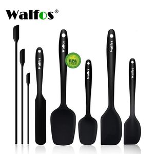 Kookgerei Walfos Food Grade Non Stick Boter Siliconen Spatel Set Hittebestendige Keuken Schraper Spatels Mini 230714