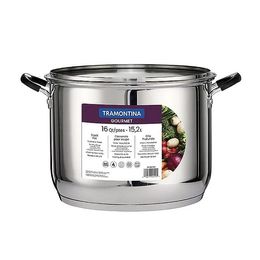 Ustensiles de cuisine 16 litres en acier inoxydable en acier recouvert de bouton