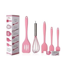 Ensembles de gâteaux de cuisine Soule outils de cuisine outil de cuisson antiadhésive batteur d'oeufs Spata Brusque à huile Ustensiles Ustensiles Drop Livraison Home Garde Dhzet