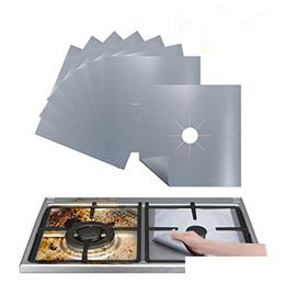 Kookgerei Onderdelen Gasfornuisbeschermer Fornuis Er Liner Schone Mat Pad Kookplaatbrander Hittebestendig Keukenmatten Accessoires Dh1F3