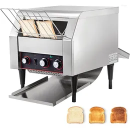 Ensembles de batterie de cuisine 450 tranches/heure grille-pain à convoyeur commercial grille-pain industriels robustes avec doubles tubes chauffants R Bun Bagel pain aliments cuits au four