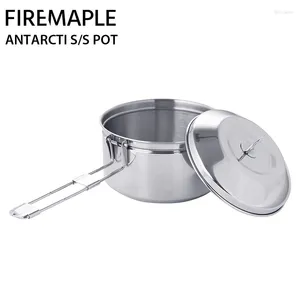 Kookgereisets Fire Maple 1000 ml Roestvrij staal Backpacken Campingpot Bento Mess Kit Lichtgewicht en compact voor wandelen Picknick