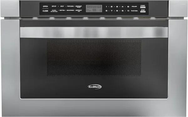 Batterie de cuisine KoolMore KM-MD-1SS Tiroir à micro-ondes en acier inoxydable de 24 pouces avec 1,2 Cu.Fort.Four 1000W Puissance 10 niveaux de cuisson personnalisés Me