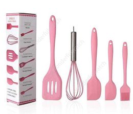 Ustensiles de cuisine Ustensiles de cuisine en silicone Ustensiles de cuisine antiadhésifs Ensembles d'outils de cuisine en silicone Batteur à oeufs Spatule Brosse à huile Outils de cuisine Ustensiles DAW384