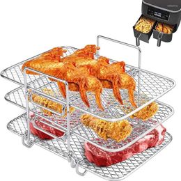 Ensemble d'établissements de cuisine en acier inoxydable Rack de friteuse Rack