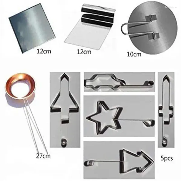 Ustensiles de cuisine en acier inoxydable Dalgona coréen, outils de fabrication de bonbons au sucre, jeu de tarte pour outil Ppopgi