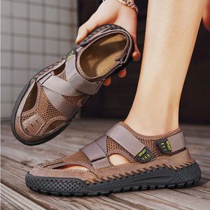 Cool 2024 Zapatos Verano Anticolisión Toe Sandalias para Hombre Caminar al Aire Libre Zapatos Casuales Senderismo Hombres Zapatillas Zapatos de Playa Todo fósforo Caminar Zapatos Casua