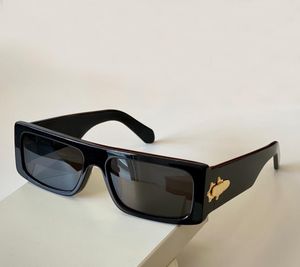 Koele zwarte rechthoek zonnebrillen donkergrijze lens sonnenbrille mode bril voor mannen zon tinten UV bescherming oogslijtage met box4557433