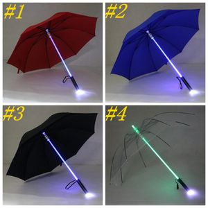 Cool Blade Runner Light Saber LED Flash Light Umbrella Rose Umbrella Night Walkers Lampe de poche Bouteille Umbrella ZZA1395a