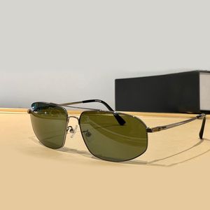 Lunettes de soleil pilote bronzées cool Lentille vert foncé Lunettes de soleil d'été pour hommes Lunettes de soleil Sonnenbrille UV400 Lunettes avec boîte