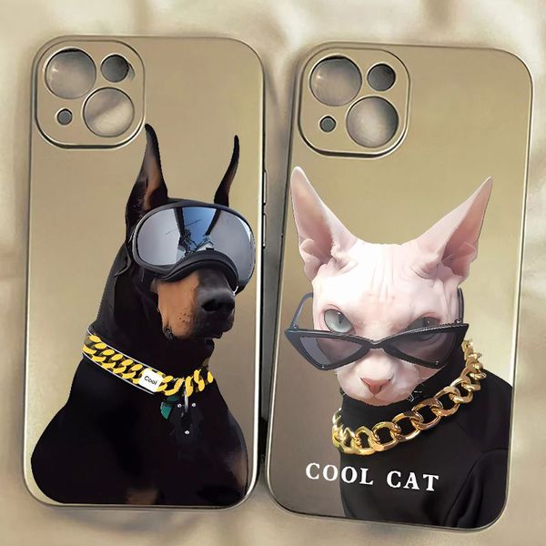 Cool Cat Designer Iphone Cases Cas de téléphone populaire pour IPhone 14 Pro Max Plus 13 12 11 Xsmax Xr X 7p 8