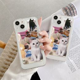 Fall Cat Case de teléfono suave para Xiaomi Redmi Nota 10 Pro Case Redmi Nota 9 8 11 11s 10c para Xiaomi 13 Pro 12 Lite 11T Pro 12T Cubierta