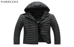 Cool College Winter Black Hooded Jacket Men Boy 2020 Brand New Cotton Padded Puffer Jackets Coats Mens Casual Windproof Outwear8626971