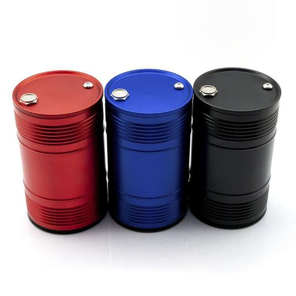 Cool coloré seau forme en alliage d'aluminium cendrier herbe sèche tabac cigarette fumer cendres conteneur cendriers voitures décoration support de voiture support cas DHL gratuit