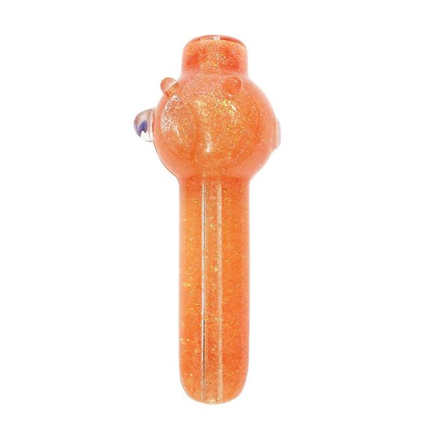 Cool Coloré Glitter Liquide Rempli Pipes Pyrex Verre Épais Fumer Tube Pipe À Main Portable À La Main Sec Herbe Tabac Huile Rigs Filtre Bong Porte-Cigarette DHL Gratuit