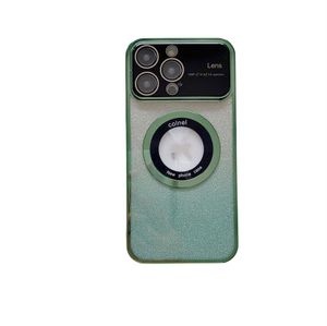 Cool Designer Soft TPU Cases pour iPhone 15 14 Plus Pro Max 13 12 11 Iphone14 Mode Luxe Anneau Trou Shinny Glitter Dégradé Fine Trou Placage Étui de téléphone portable