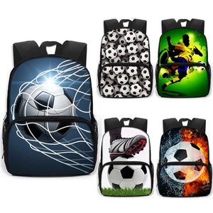 Coole voetbal voetbal print rugzak kinderen schooltassen jongens tas kinderen kleuterschool tas bookbag cadeau 211021