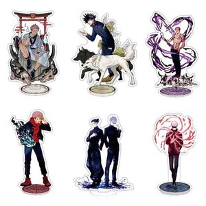 Cool Japanse anime Jujutsu Kaisen Acryl Stand Figuur Model Plaat Houder Cake Topper Speelgoed Desktop Decor voor Kids Boy Gift G1019