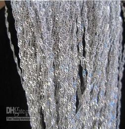 Bijoux cool Finding 100m Girls Femmes Fashion Jewelry Water Wave Chain 4mm 100 En acier inoxydable Chainte pour collier Bracelet2855732