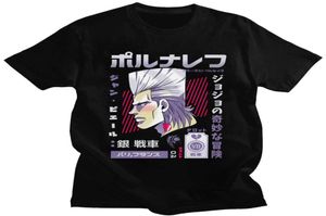 Cool Jojos Bizarre Adventure T -shirt Men039S Crewneck Shortsleeve Jean Polnareff T -shirt zomer katoen anime manga tee tops gif6997952