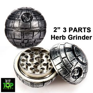 Cool! Landmine Bomb Styled Gray Round Zinc Alloy Herb Grinder voor roken. Kwaliteit als Pokeball Mon Herbal Grinder Metal