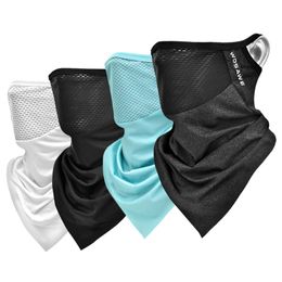 Cool masque vélo lumière du soleil bloquant écharpe de cyclisme parasol visage sport d'été bandanas pour hommes femmes mouchoir 240312