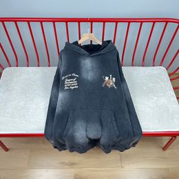 Legal masculino oversize hoodie tigre rachado impressão outono inverno lavado moletom com capuz vintage casual jumpers para mulher 23fw set 5