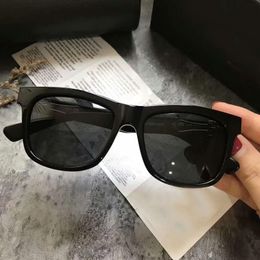 Gafas negras para hombre, gafas de sol polarizadas, montura negra con montura plateada y gafas de sol cuadradas Sonnenbrille negras, verano OBARYDOSE2642