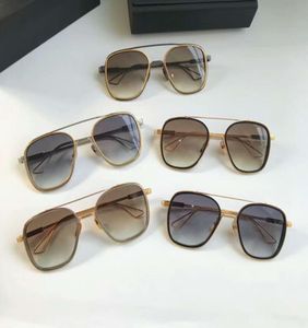 Cool Mens System Een zonnebril Goudbruine Sonnenbrille Zonneglazen bril Rijglazen Mode nieuw in Box9936885