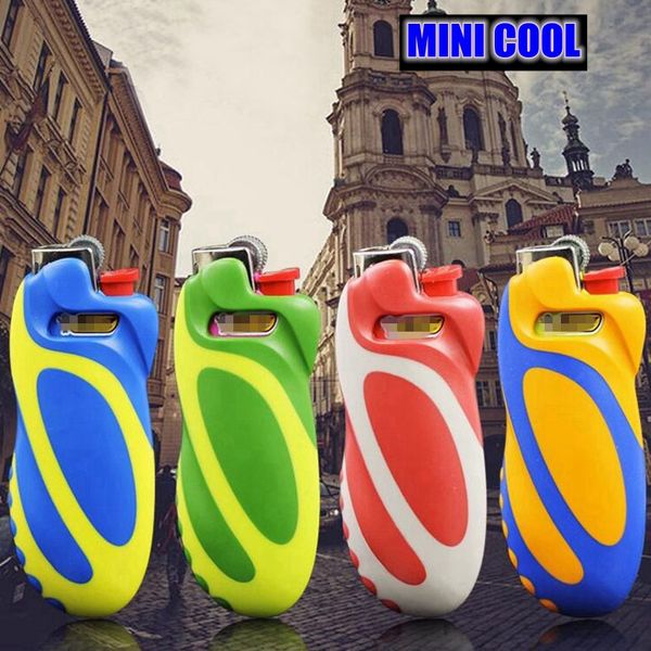 Mini colorido colorido smoking plástico reemplazable J5 Case de carcasa más ligera Capacidad Innovadora Perspectiva Protección de logotipos Varocas de la manga de la manga del tabaco