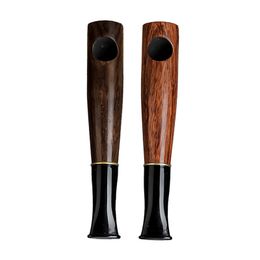 Coole natuurlijke houten draagbare pijpen droge kruid tabak rokende houder innovatief ontwerp hout filter mondstuk handpijp hoge kwaliteit DHL gratis