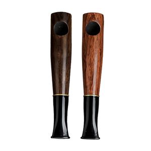 COOL Naturel En Bois Portable Pipes Sec Herbe Tabac Porte-Fumeur Conception Innovante Filtre En Bois Embouchure Pipe À Main Haute Qualité DHL Gratuit