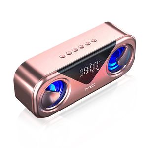 H9 Draagbare draadloze Bluetooth-luidspreker Wekker Soundbar Computer Speakers TF USB Muziek Boombox FM Radio Subwoofer