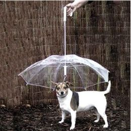 Cool Pet Supplies Handige Transparante PE Huisdier Paraplu Kleine Hond Paraplu Regenkleding met Hondenlijnen Houdt Huisdier Droog Comfortabel in Rain220M