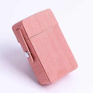 Cool Portable PU Cuir Dry Herb Tabac Cigarette Fumer Stash Case Conception Innovante Conteneur Boîte Haute Qualité Shell Lock Catch