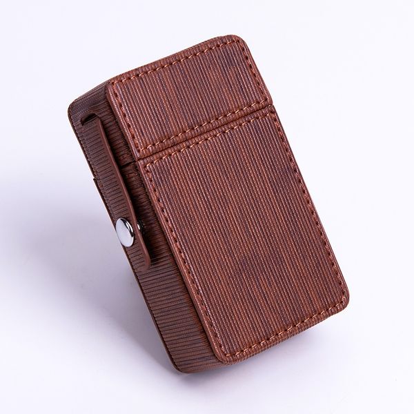 Cool Portable PU Cuir Herbe Sèche Tabac Cigarette Fumer Stash Case Conception Innovante Conteneur Boîte De Haute Qualité Shell Lock Catch DHL