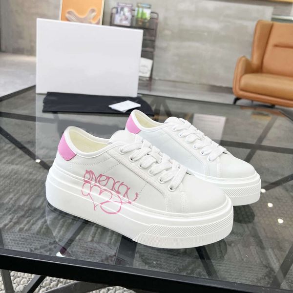 Cool Qixiu Light Fashion Style Couple de Sole Board en cuir authentique pour des petites chaussures blanches polyvalentes confortables et respirantes