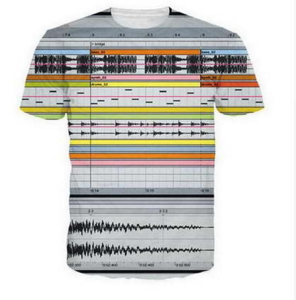 Cool Rock DJ Camisetas divertidas en 3D Nueva moda para hombres y mujeres Camisetas con personajes estampados en 3D Camiseta femenina sexy Camisetas Tops Ropa ya117938476