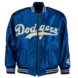 Cool Satin Authentic Brooklyn Dodgers 1947-1950 een tijdloze klassieker voor honkbal bovenkleding Varsity Jacket BA28