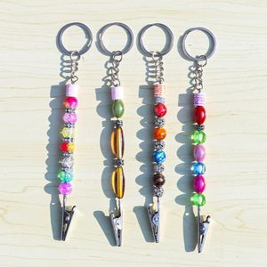 Cool roken kleurrijke bead decoratie droog kruid tabak preroll sigarettenhouder clip ondersteuning vaste sigaren tip klem draagbare vinger ving mond beugel DHL gratis