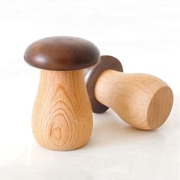 Cool roken Natuurlijk houten kruid tabak tabaksmaddenstoel paraplu -stijl siliconen ring afdichting opbergdoos deksel kruid molenaar stash case fles jar sigarettenhouder container