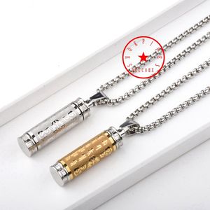 Pendentif en acier inoxydable pour fumer cool, conteneur de stockage amovible portable, bouteille de tabac à priser, pilule, épices, Miller, étui à tabac, boîte de rangement de pilules, collier porte-cigarette