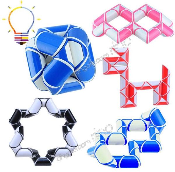 Cool Serpent Cubes Magiques Variété ulaire Enfants Jeu Anti-Stress Transformable Cadeau Puzzle fille garçon d'apprentissage jouets pour enfants5936211