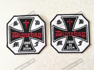 Cool SOCIETY DIMEBAG MEMBRE FAN HOMMAGE Christian Patch Brodé Moto Biker Gothique Punk Patch Fer Sur 3.5 Livraison Gratuite