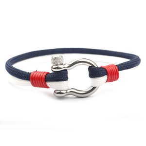 Bracelet à breloques avec boucle en acier inoxydable, Bracelets paracorde colorés faits à la main de haute qualité