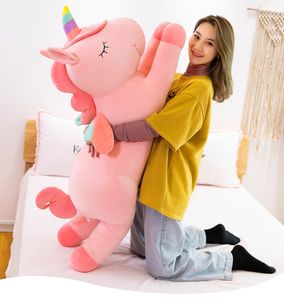 Cool spul roze pony baby gevuld huggy wuggy plush speelgoed eenhoorn pluche speelgoed regenboog pony poppen big pony jeugd kussen speelgoed peluche licorne licorne kerstcadeau speelgoed voor kind