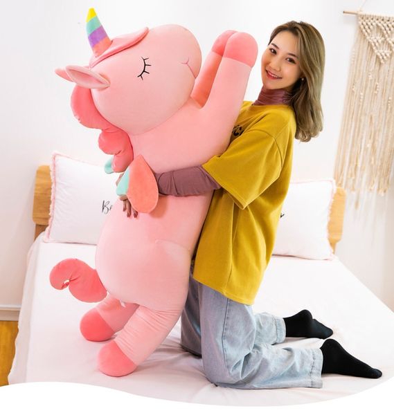 Cool Stuff Poney rose bébé en peluche Huggy Wuggy en peluche Licorne en peluche arc-en-ciel poupée poney grand poney enfant coussin jouet Peluche Licorne cadeau de noël jouet pour enfant